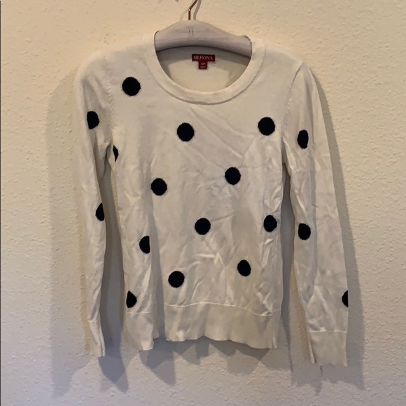 Merona Sweaters - Polka dot crew neck pullover sweater Merona Sweaters - Polka dot crew neck pullover sweater